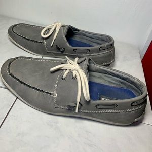 Men’s Madden Grey leather loafers size 13